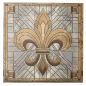 フルーアデリス – ステンドグラスのモザイクアート タイル (正面)