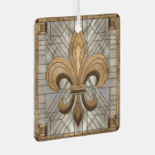フルーアデリス – ステンドグラスのモザイクアート メタルオーナメント (正面右)