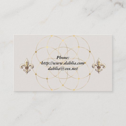 フルーアデリス・ビジネス・カード 名刺 (裏面)