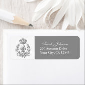 フルーアデリス、王冠とリース ラベル (インサイチュ)