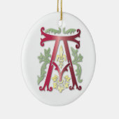 フルーアデリスAモノグラム セラミックオーナメント (右)