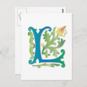 フルーアデリスLモノグラム ポストカード (正面/裏面)