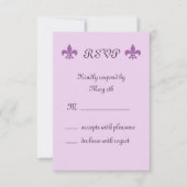 フルーアデリスRSVP in Lilacs 出欠カード (正面)