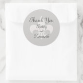 フルーアデリスSmokey Graysのステッカー ラウンドシール (バッグ)