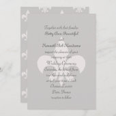 フルーアデリーズ結婚式招待状インスモーキーグレーズ 招待状 (正面/裏面)