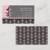 フルーアハートクラウン-ピンク 名刺 (正面/裏面)