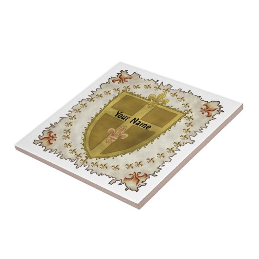 フルーア家紋姓 タイル (側面)