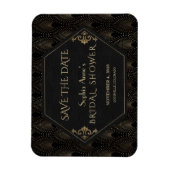 フルーア王室のデリス金ゴールドギャツビー素晴らしブライダルシャワー マグネット (縦)