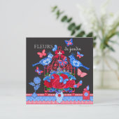 フルーア磁器の鳥及び鳥籠カード シーズンカード (スタンド正面)