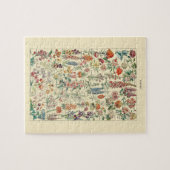 フルーア野草園植物図 ジグソーパズル (横)