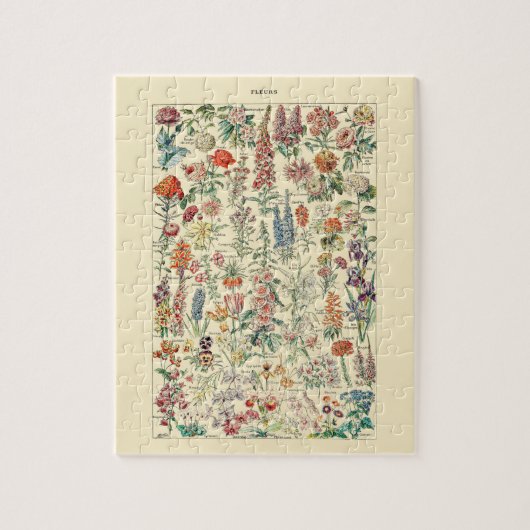 フルーア野草園植物図 ジグソーパズル (縦)