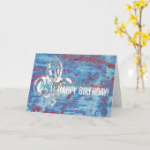 フルーア・デ・リスグランジ誕生日 カード (黄色い花)