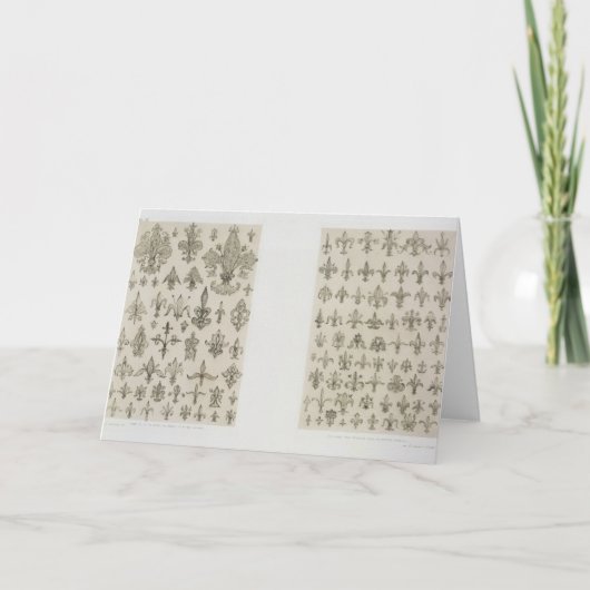 フルーア・デ・リスデザインは、あらゆる年齢から、そしてあらゆる人から カード (正面)