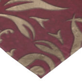 フルーア·デ·リス·オーナメント·レッドと金ゴールド テーブルクロス (アングル)