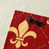 フルーア・デ・リス・パターン ビーチタオル (インサイチュ)