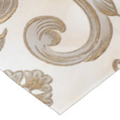 フルーア·デ·リス·ラグジュアリー·オーナメント-パールの母 テーブルクロス (アングル)