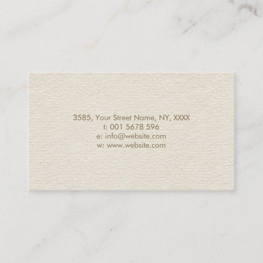 フルーア-ドットアートゴールデングラデーション 名刺 (裏面)