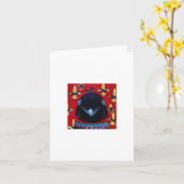 フルーアdのカラス カード (黄色い花)