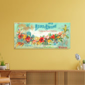 フルーアDエチオピア石けんラベル(パリ、フランス) キャンバスプリント (インサイチュ (リビング))