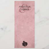 フルーアdeパリエッフェル塔の夕食メニュー|ピンク メニュー (裏面)