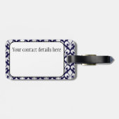 フルーアdelys Silverおよび青 ラゲッジタグ (裏面横)