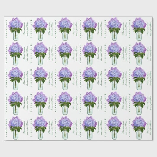 "フルーアd'hortensia " ラッピングペーパー (フラット)