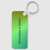 フルーカラフルモダントミニマルフルートパーソナライズされた キーホルダー (裏面)