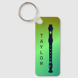 フルーカラフルモダントミニマルフルートパーソナライズされた キーホルダー