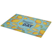 フルーツおもしろいスクイーズ日ヴィンテージレモンパターン カッティングボード (角)