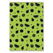 フルーツおもしろいプンキウイ教室バレンタインカード テーブルナンバー (裏面)