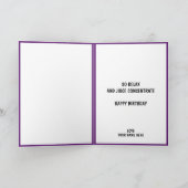 フルーツおもしろい取得お姉さんハッピーバースデー サンキューカード (内部)