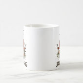 フルーツおもしろい- Raspberry Just Jumping コーヒーマグカップ (中央)