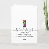 フルーツおよびつる植物のllの挨拶状(G) カード (裏面)