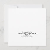 フルーツおよびつる植物(正方形) 招待状 (裏面)