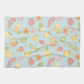 フルーツおよび果実が付いているパターン キッチンタオル (横)