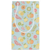 フルーツおよび果実が付いているパターン スモールペーパーバッグ (正面)