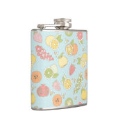 フルーツおよび果実が付いているパターン フラスク (右)