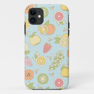 フルーツおよび果実が付いているパターン iPhone 11 ケース