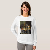 フルーツおよび貝が付いている静物画 Tシャツ (正面フル)