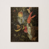 フルーツおよび貝1653年が付いている静物画(油 ジグソーパズル (縦)