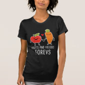 フルーツおよび野菜のForevsのビーガンの栄養物の野菜 Tシャツ (正面)