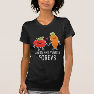 フルーツおよび野菜のForevsのビーガンの栄養物の野菜 Tシャツ