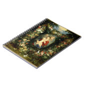 フルーツおよびfloの花輪のヴァージンそして子供 ノートブック (左側)