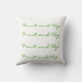 フルーツおよびVegの緑のエンドウ豆の枕 クッション (裏面)