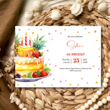 フルーツお誕生日ケーキ誕生日