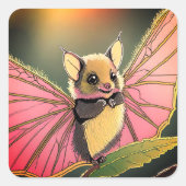 フルーツこうもりベビー スクエアシール (正面)