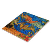 フルーツこうもりヴィンテージステンドグラスのモザイクの外観 タイル (側面)