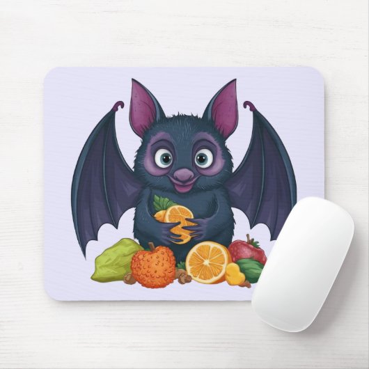 フルーツこうもり マウスパッド (マウス)