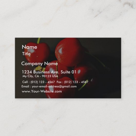 フルーツさくらんぼさくらんぼ 名刺 (正面)