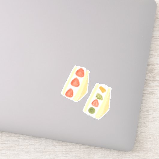 フルーツとクリームデザートサンドイッチ シール (詳細)